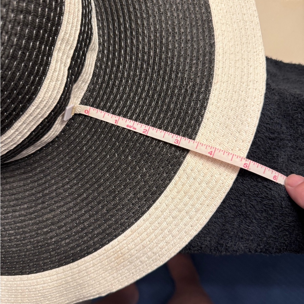 WHBM Black and White Floppy Hat - Picture 6 of 7